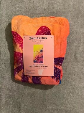 Juicy Couture Palm Trees at Sunset Beach Towel
